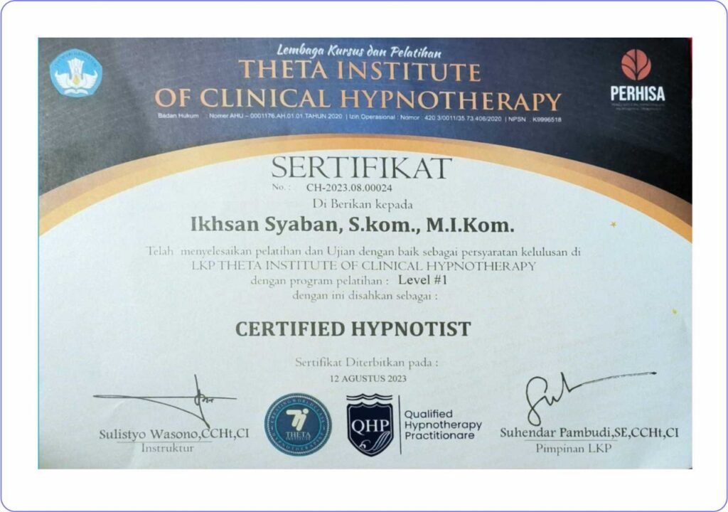 Theta Institute Sertifikat