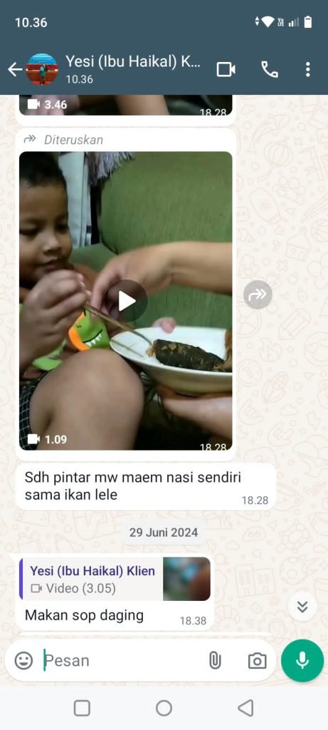TESTIMONI Bukti Nyata Perubahan Holistik: Dari "Gampang Diarahkan" hingga Lahap "Makan Sendiri"
